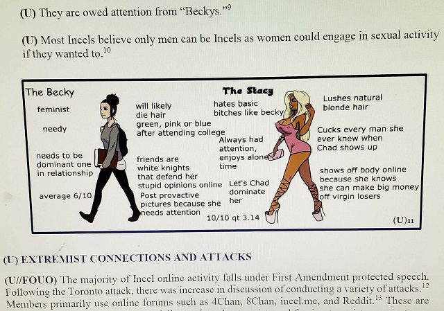 Air Force Base Issues Threat Brief On Incels